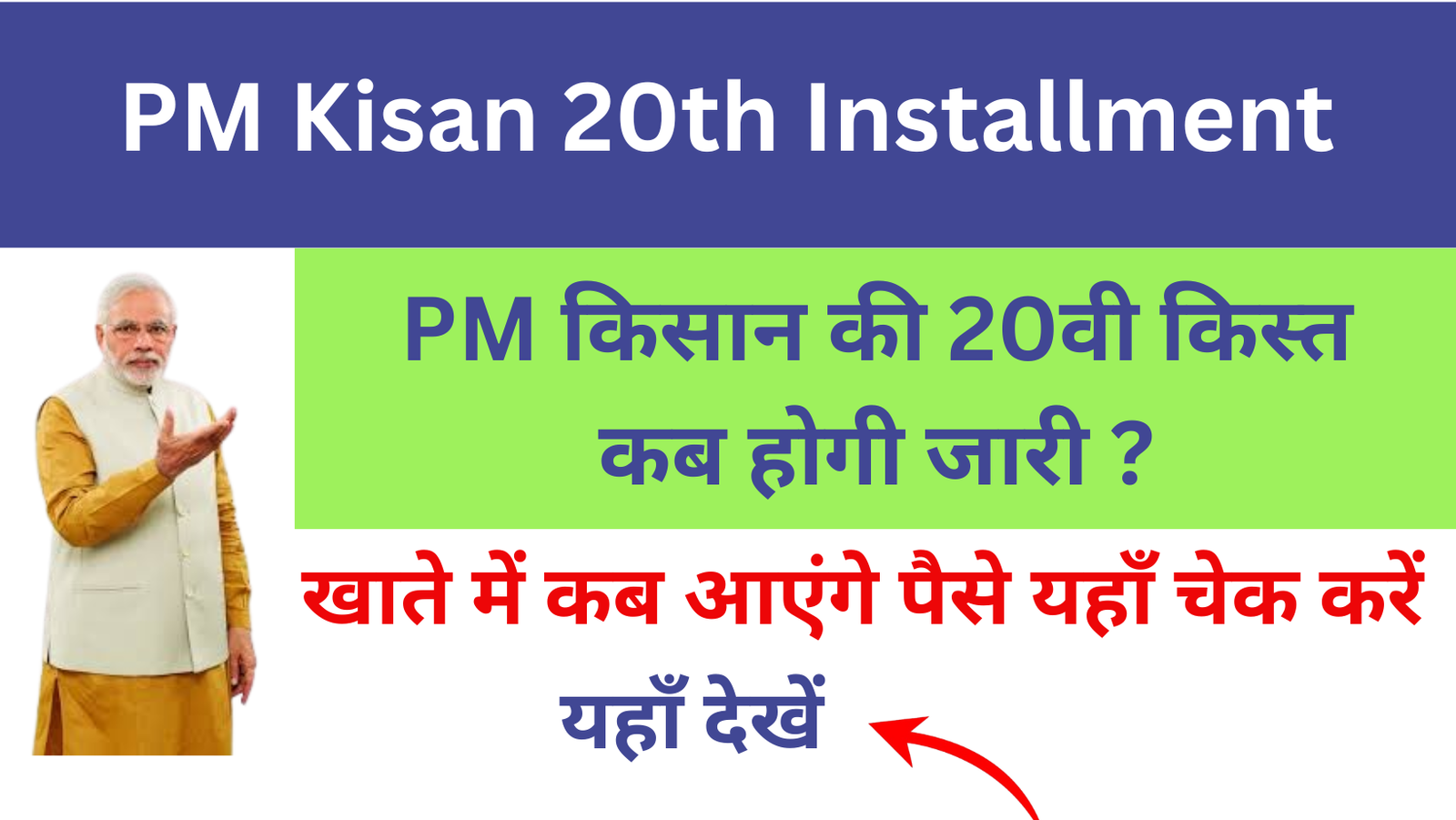 PM Kisan 20th Installment